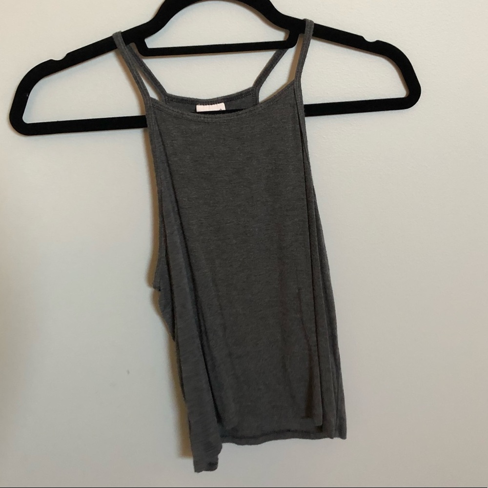 Grey crop top